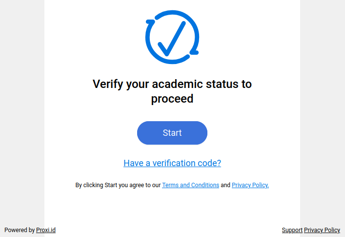 Proxid verification start