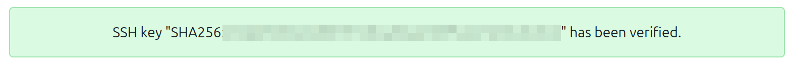 Successful validation box