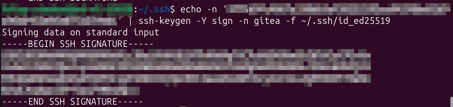 shell prompt running sshkeygen